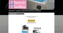 Desktop Screenshot of hotelpuertadesantillana.com