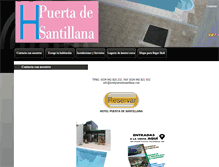 Tablet Screenshot of hotelpuertadesantillana.com